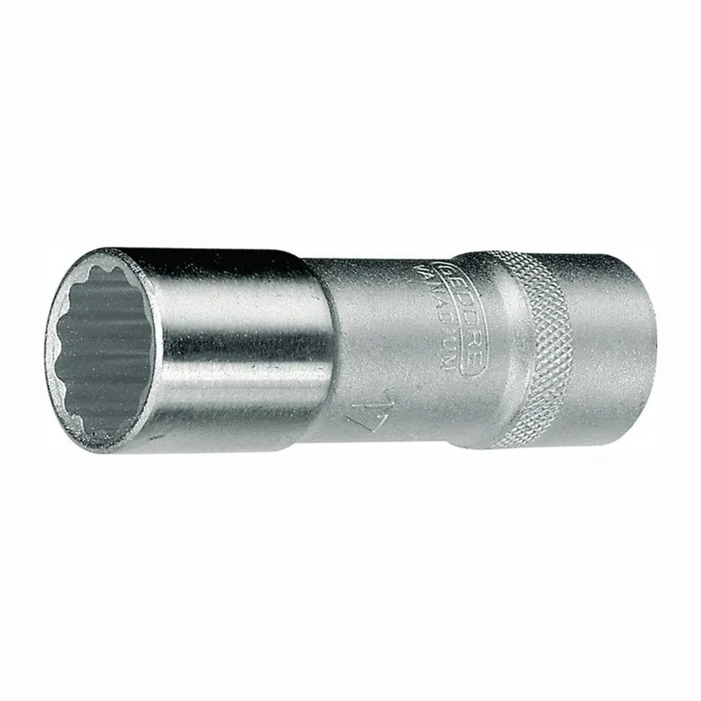 Gedore Steckschlüsseleinsatz D 19 L 1/2″ 12-kant SW 27 mm - 6141060