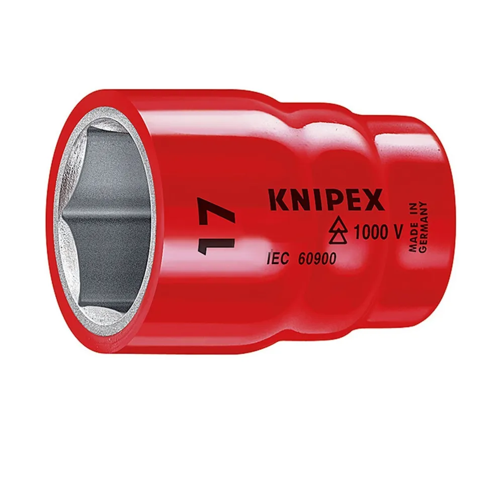 Knipex 1x Steckschlüsseleinsatz für Sechskantschrauben 3/8" - 98373/4"