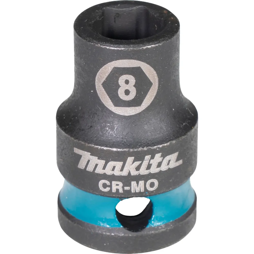Makita E-15899 Steckschlüssel 3/8" SW8 Impact Black kurz