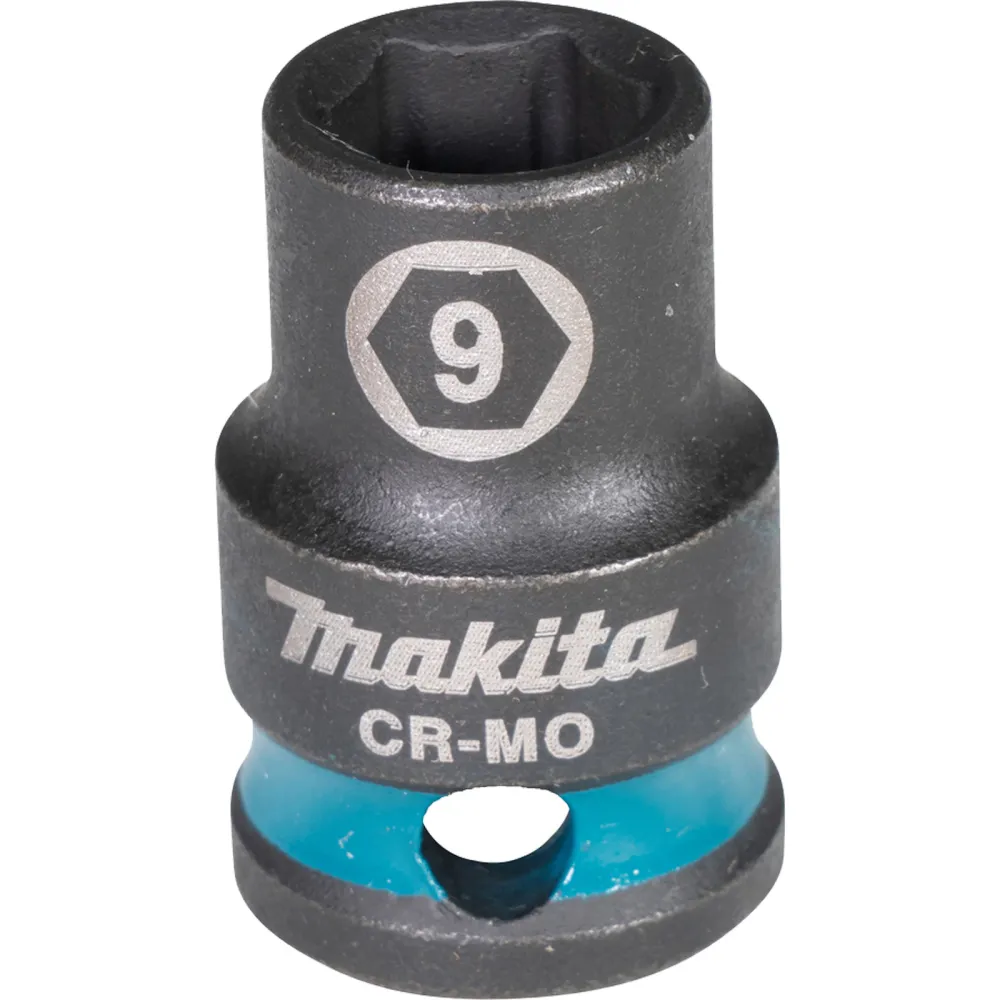 Makita E-15908 Steckschlüssel 3/8" SW9 Impact Black kurz