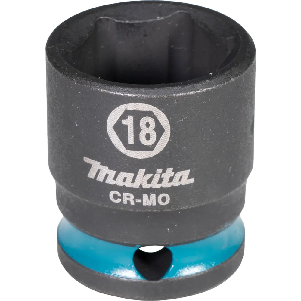 Makita E-15992 Steckschlüssel 3/8" SW18 Impact Black kurz