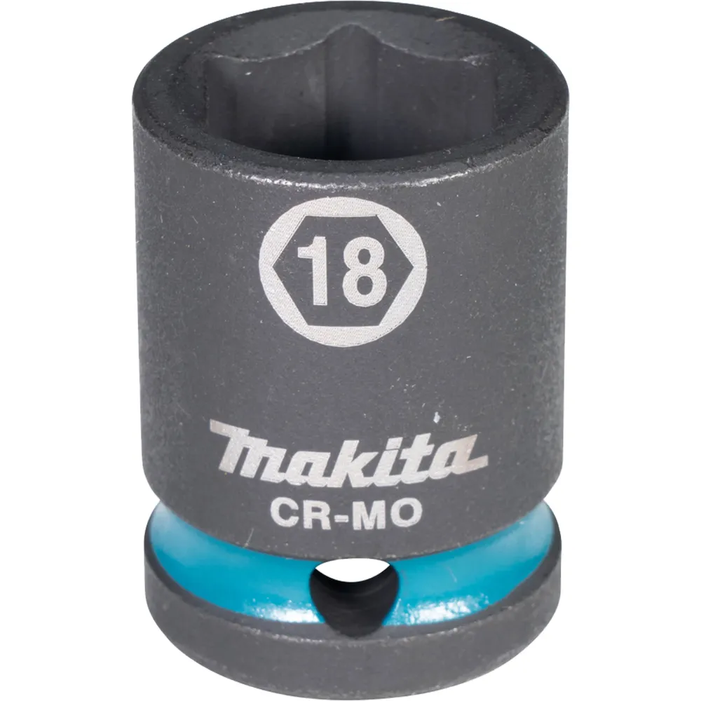 Makita E-16140 Steckschlüssel 1/2" SW18 Impact Black kurz
