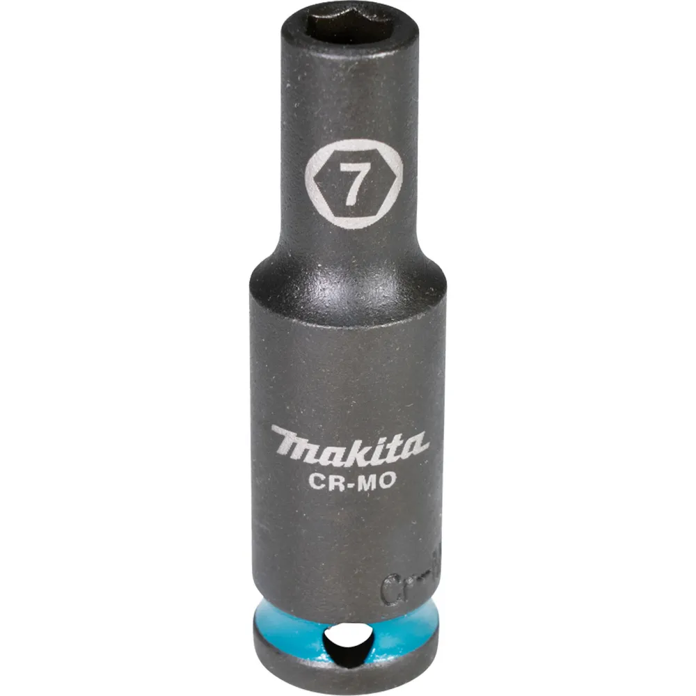 Makita E-16243 Steckschlüssel 3/8" SW7 Impact Black lang
