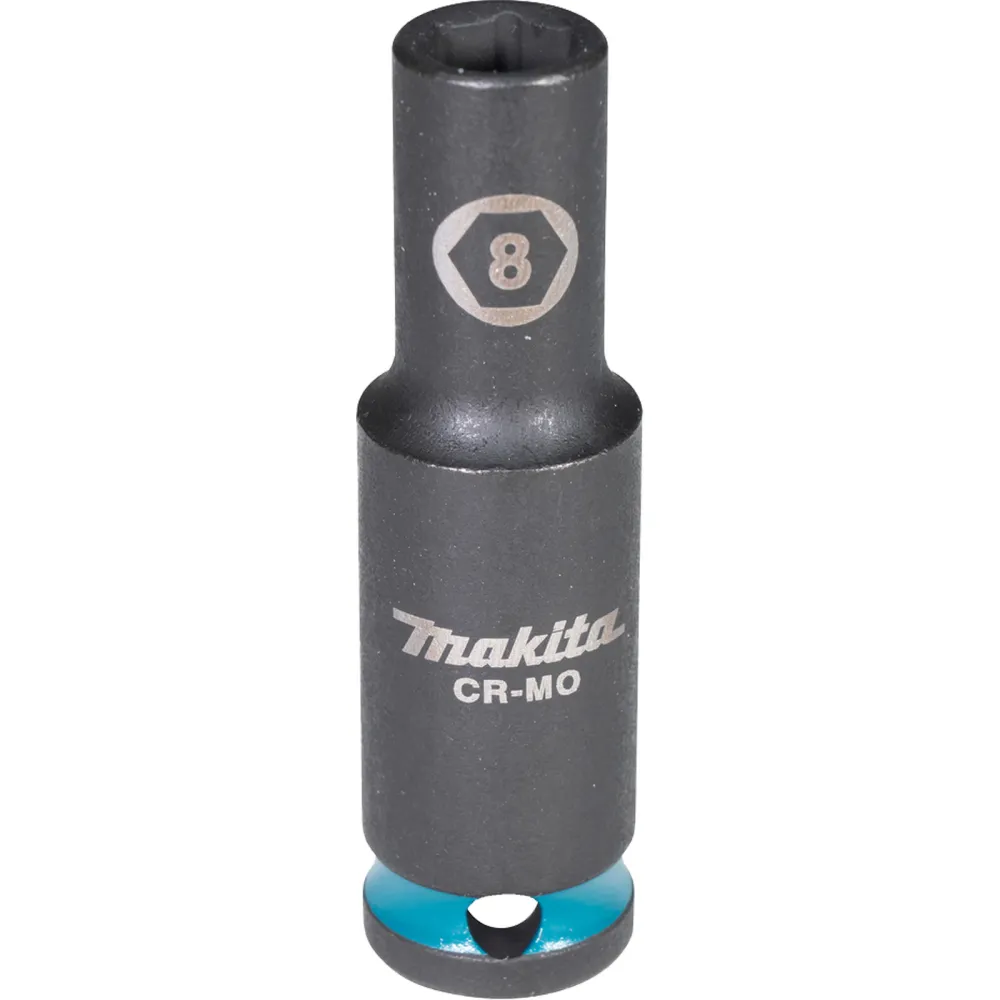 Makita E-16259 Steckschlüssel 3/8" SW8 Impact Black lang