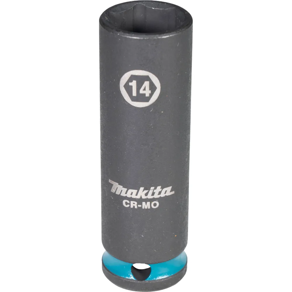 Makita E-16318 Steckschlüssel 3/8" SW14 Impact Black lang