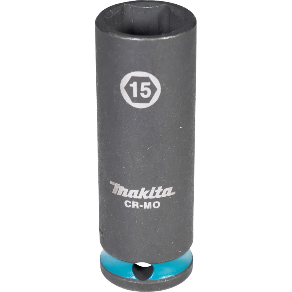 Makita E-16324 Steckschlüssel 3/8" SW15 Impact Black lang