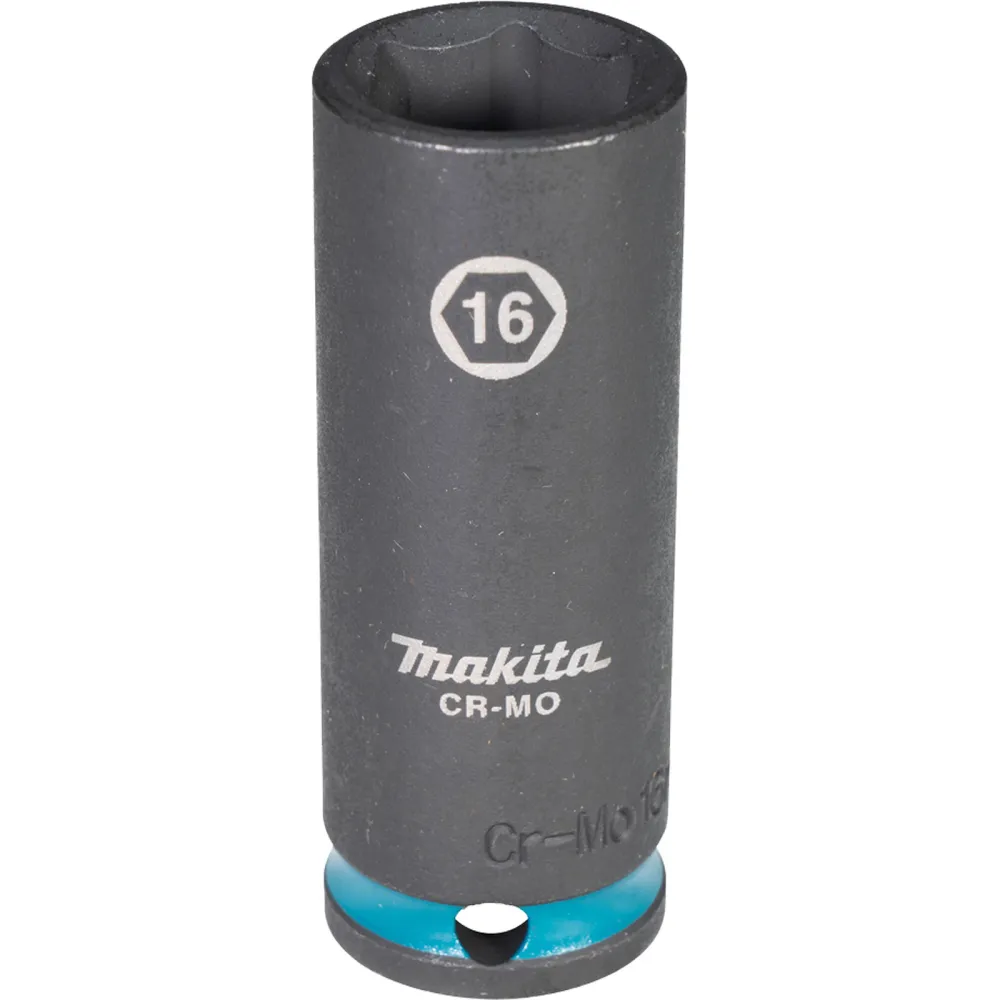 Makita E-16330 Steckschlüssel 3/8" SW16 Impact Black lang