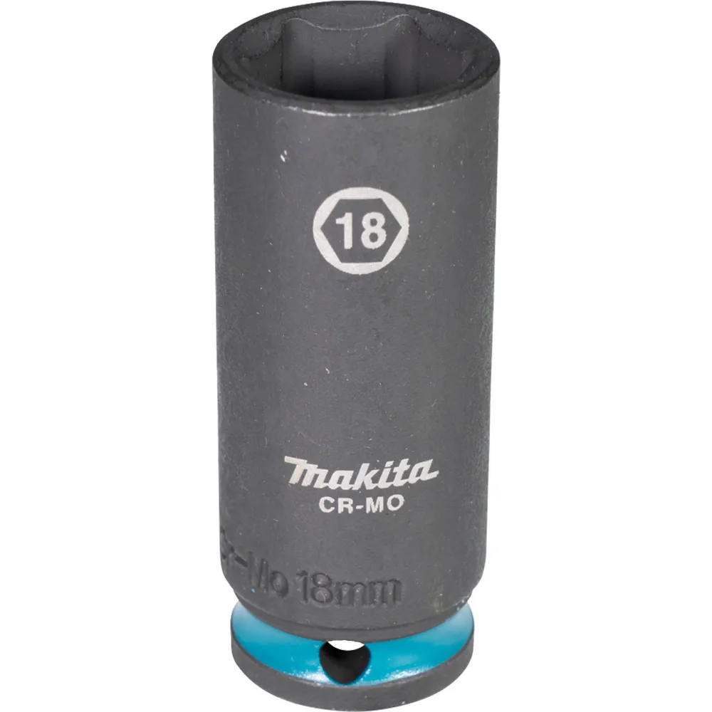 Makita E-16352 Steckschlüssel 3/8" SW18 Impact Black lang