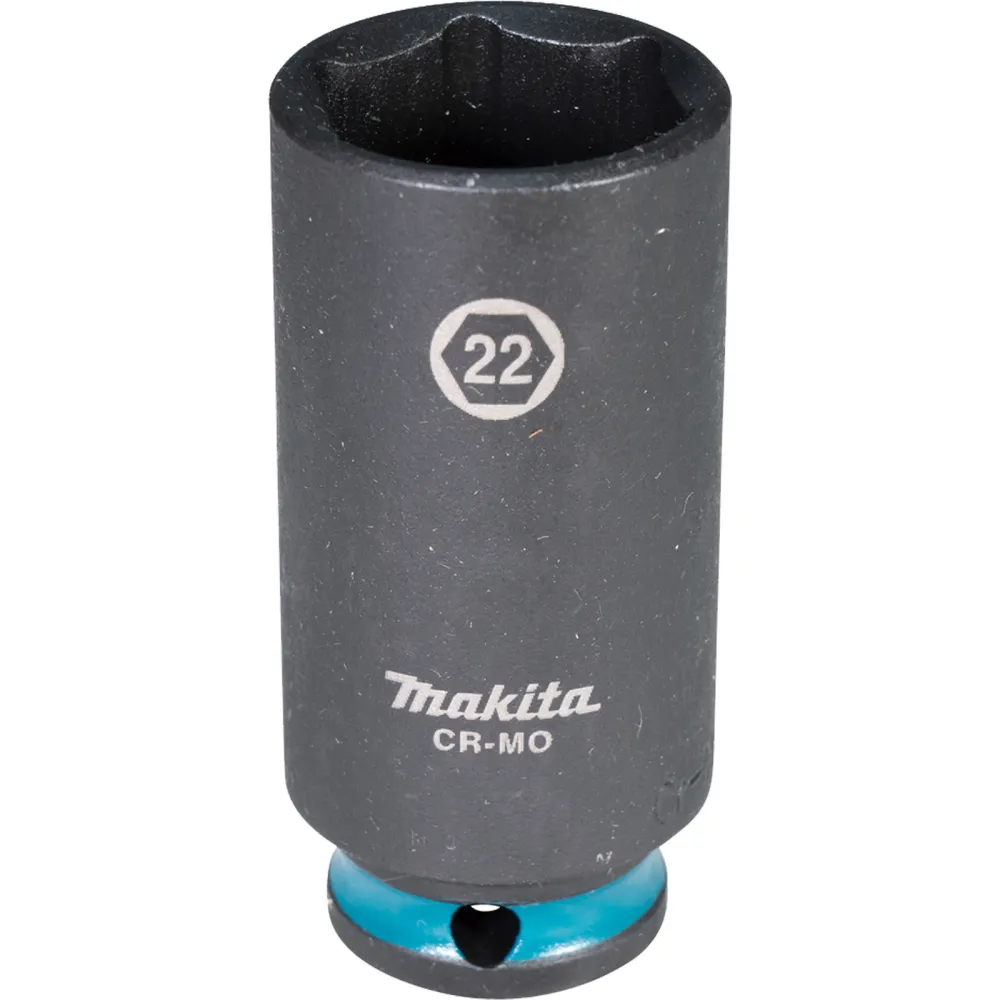 Makita E-16396 Steckschlüssel 3/8" SW22 Impact Black lang