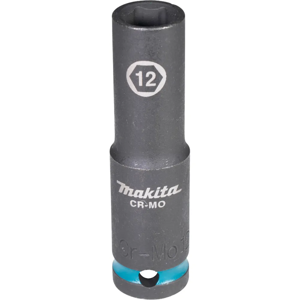 Makita E-16433 Steckschlüssel 1/2" SW12 Impact Black lang