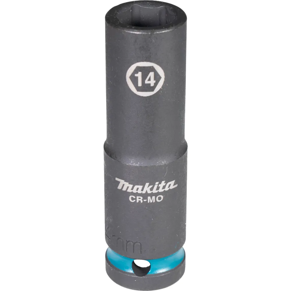 Makita E-16455 Steckschlüssel 1/2" SW14 Impact Black lang