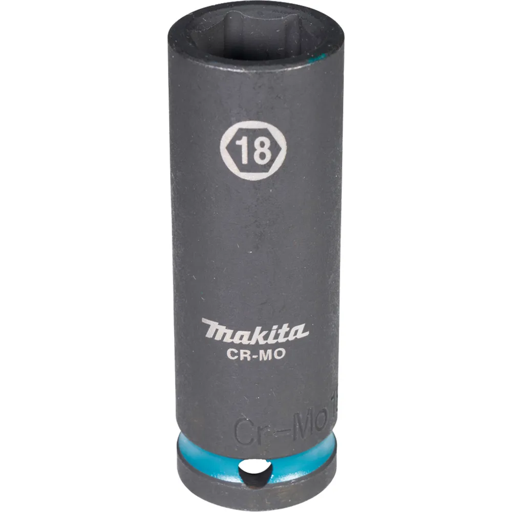 Makita E-16483 Steckschlüssel 1/2" SW18 Impact Black lang