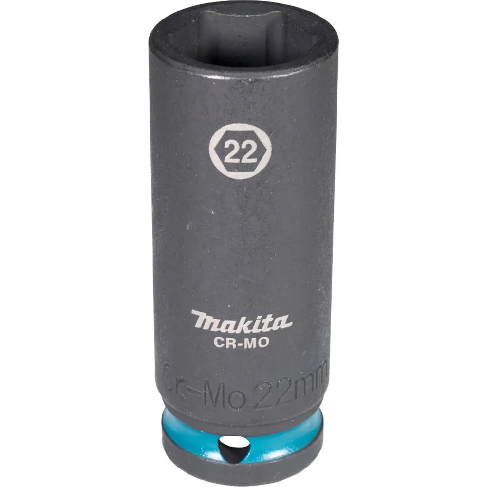 Makita E-16514 Steckschlüssel 1/2" SW22 Impact Black lang
