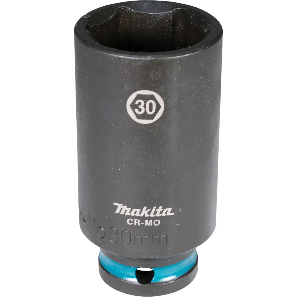 Makita E-16542 Steckschlüssel 1/2" SW30 Impact Black lang