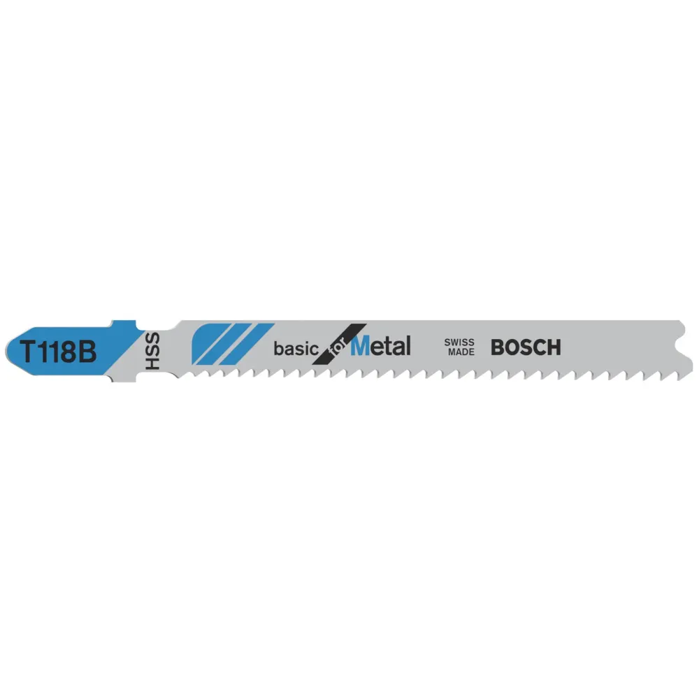 Bosch 100x Stichsägeblatt T 118 B Basic Metal - 2608631965