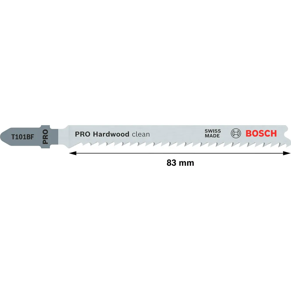 Bosch PRO Hardwood clean T101BF Stichsägeblatt 100 mm 5-tlg. - 2608634234