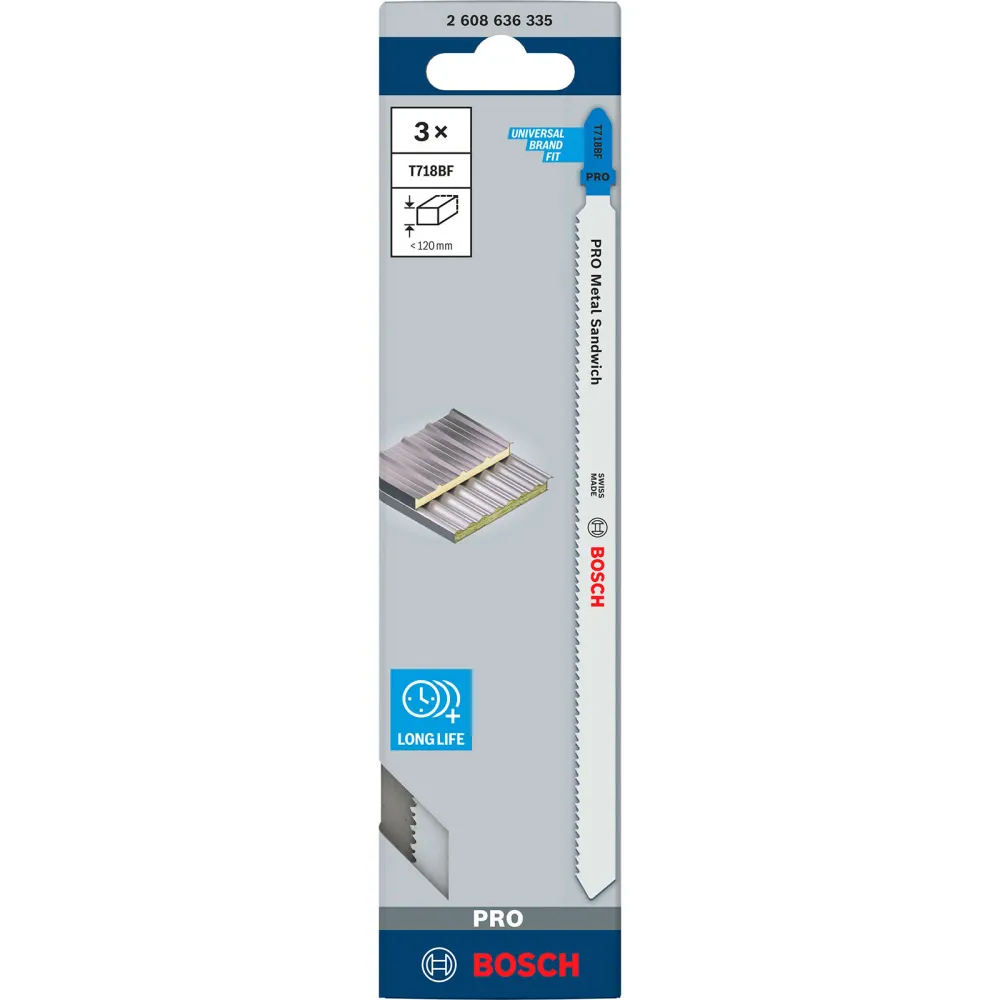 Bosch PRO Metal Sandwich T718BF Stichsägeblatt 180 mm 3-tlg. - 2608636335