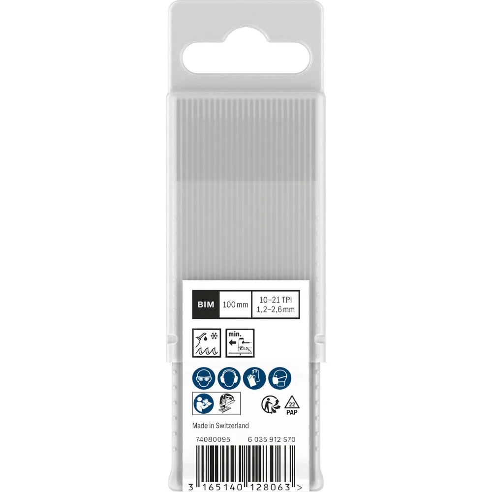 Bosch PRO Metal thick and thin T123XF Stichsägeblatt 100 mm 25-tlg. - 2608638474