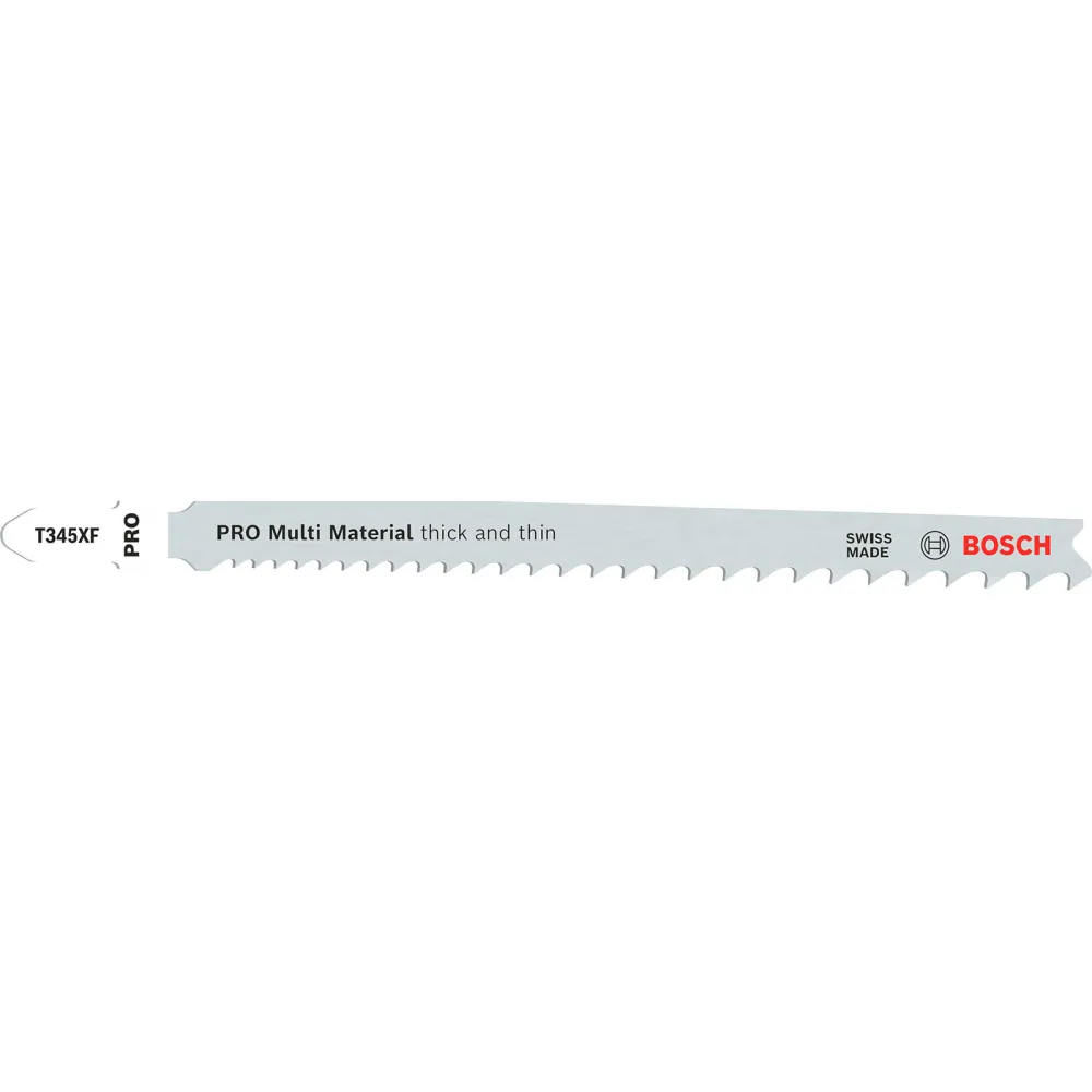 Bosch PRO Multi Material thick and thin T345XF Stichsägeblatt 132 mm 5-tlg. - 2608634994