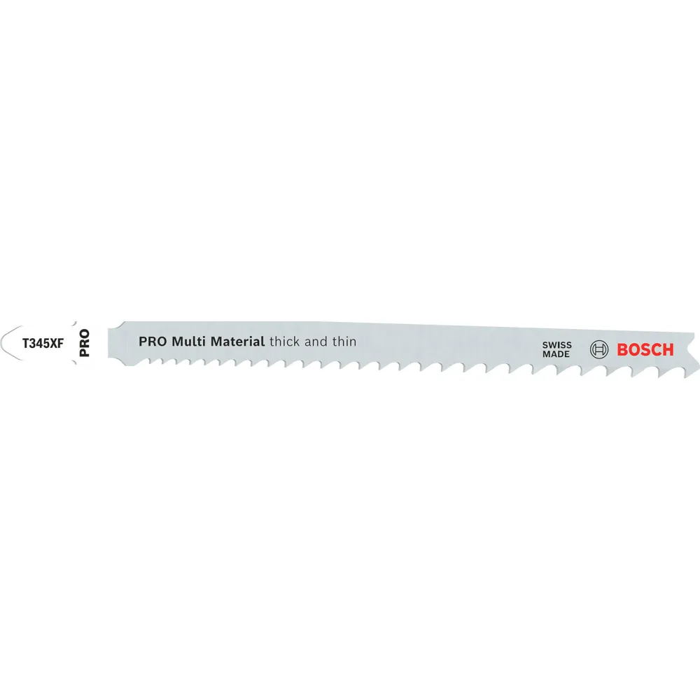 Bosch PRO Multi Material thick and thin T345XF Stichsägeblatt 132 mm 25-tlg. - 2608634995