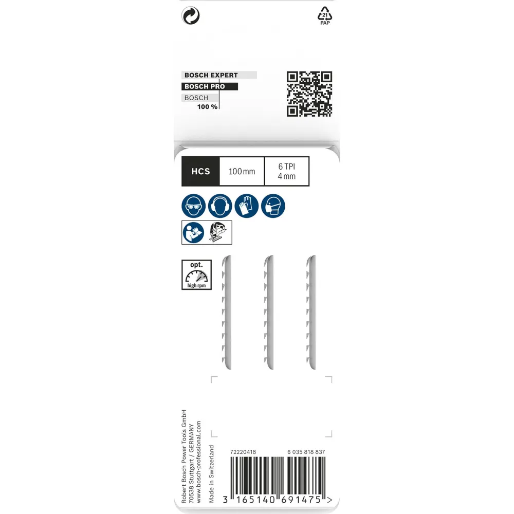Bosch PRO Plastics PP clean T102D Stichsägeblatt 100 mm 3-tlg. - 2608667443