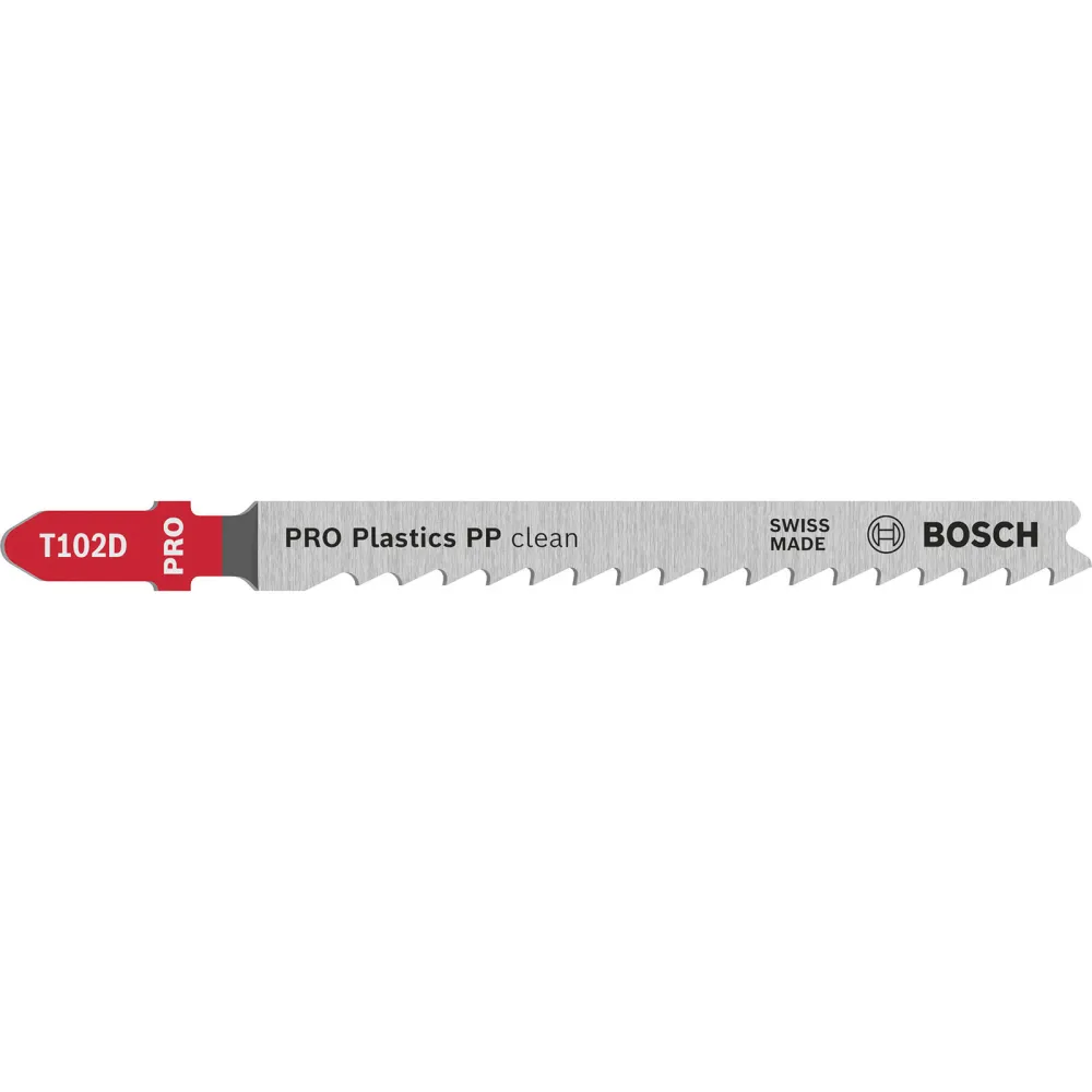 Bosch PRO Plastics PP clean T102D Stichsägeblatt 100 mm 5-tlg. - 2608667444