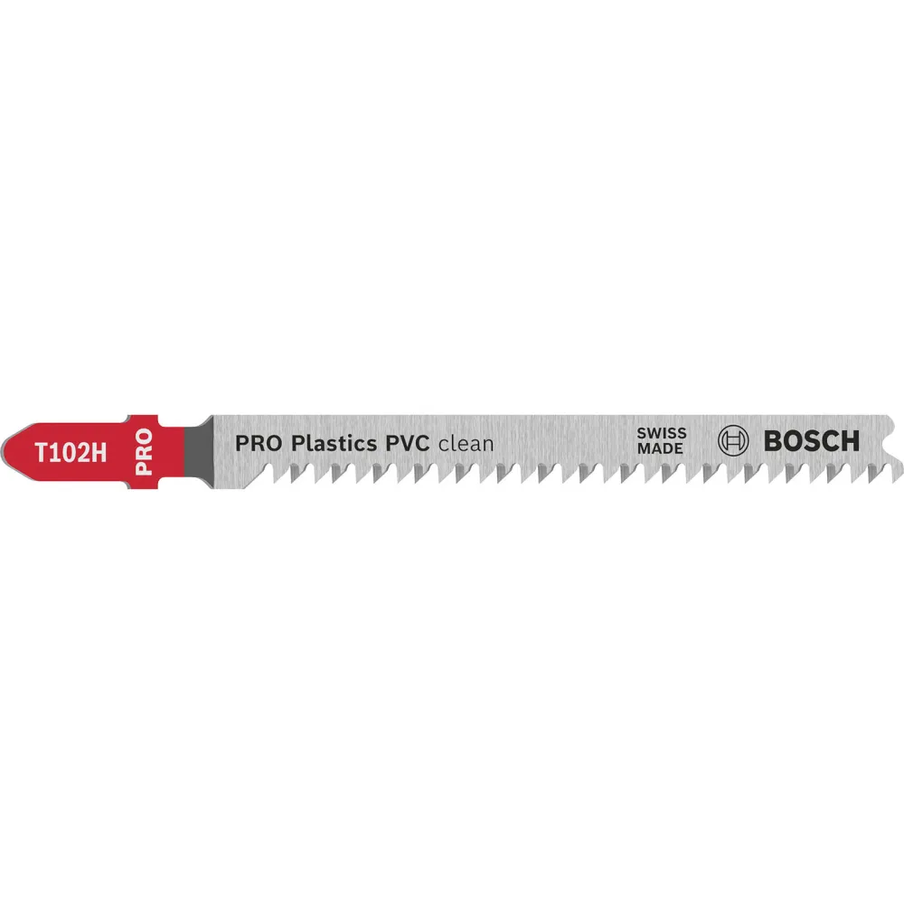 Bosch PRO Plastics PVC clean T102H Stichsägeblatt 100 mm 3-tlg. - 2608667445