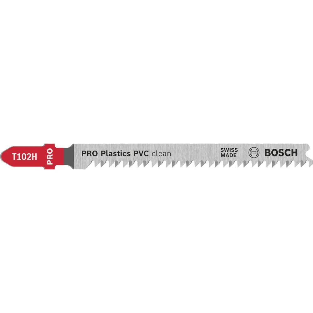 Bosch PRO Plastics PVC clean T102H Stichsägeblatt 100 mm 5-tlg. - 2608667446