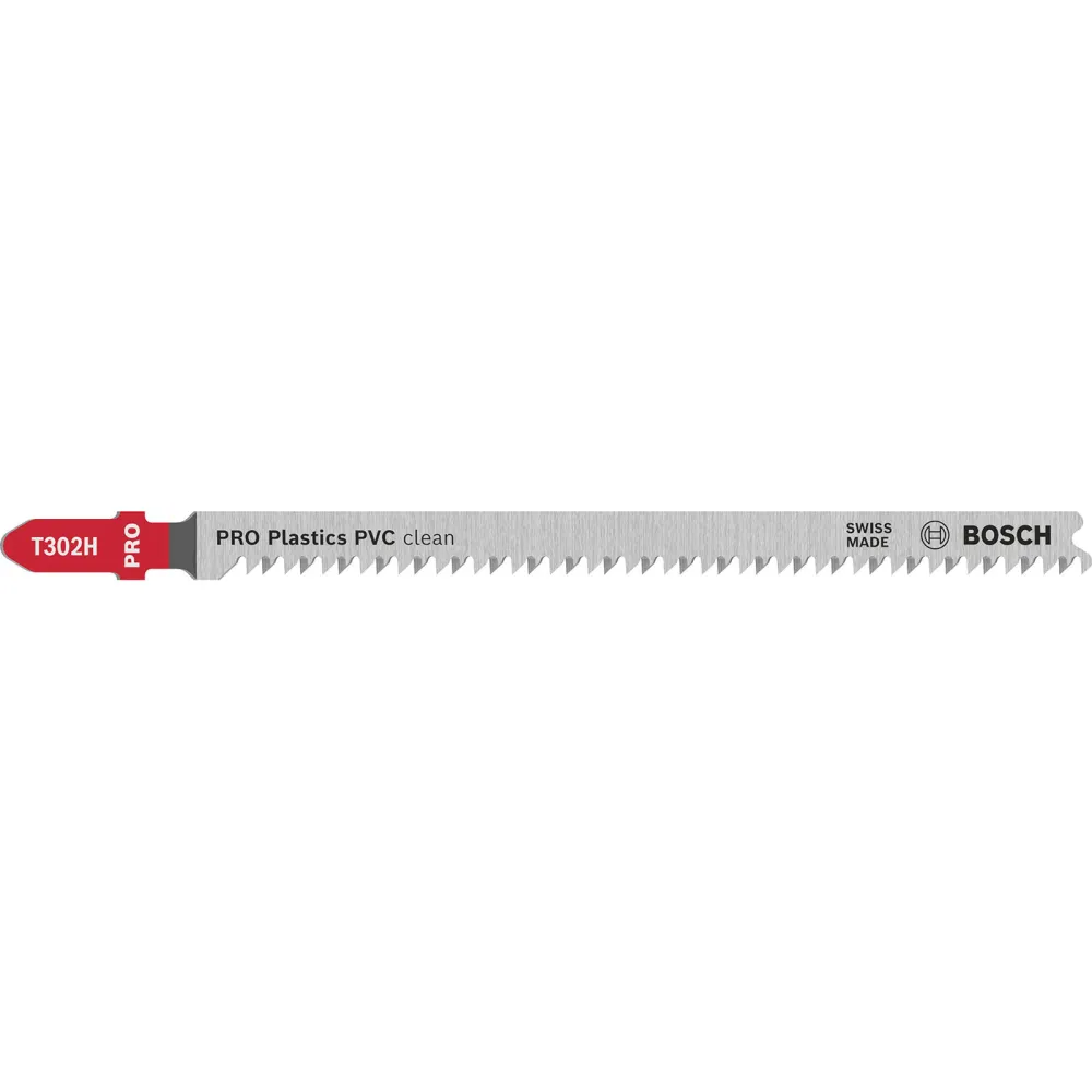 Bosch PRO Plastics PVC clean T302H Stichsägeblatt 132 mm 3-tlg. - 2608667447