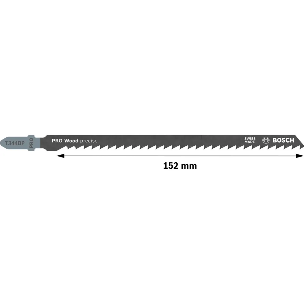 Bosch PRO Wood precise T344DP Stichsägeblatt 152 mm 5-tlg. - 2608633A36