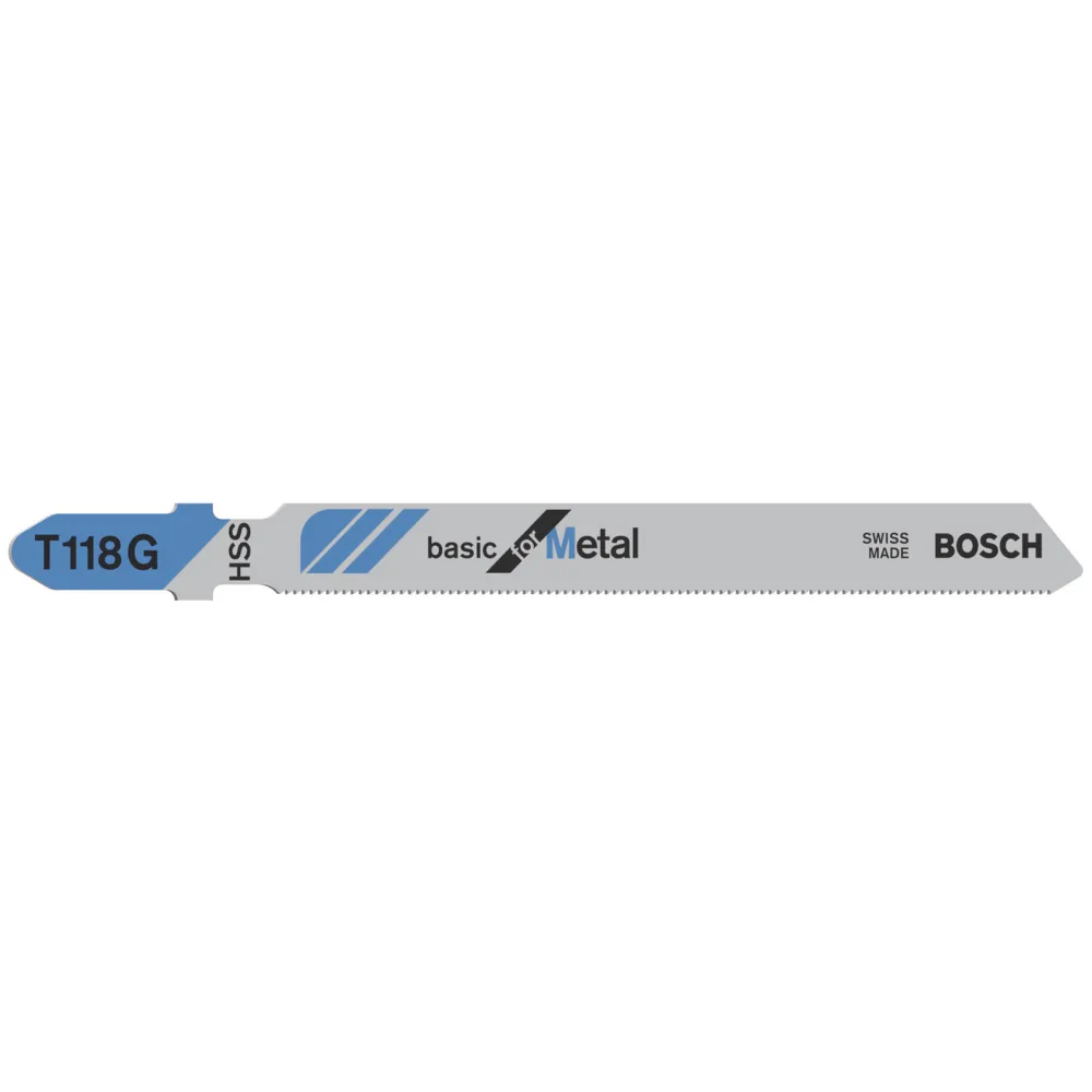 Bosch 5x Stichsägeblatt T 118 G Basic Metal - 2608631012