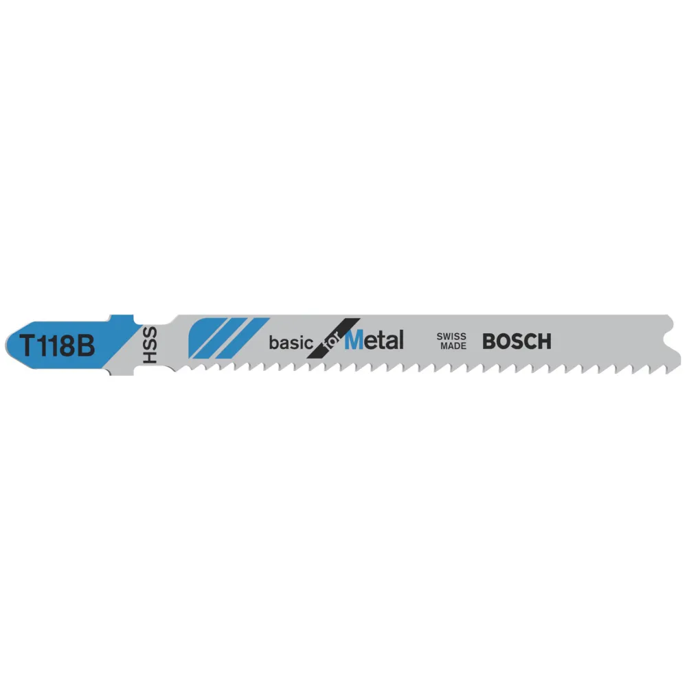 Bosch 5x Stichsägeblatt T 118 B Basic Metal - 2608631014