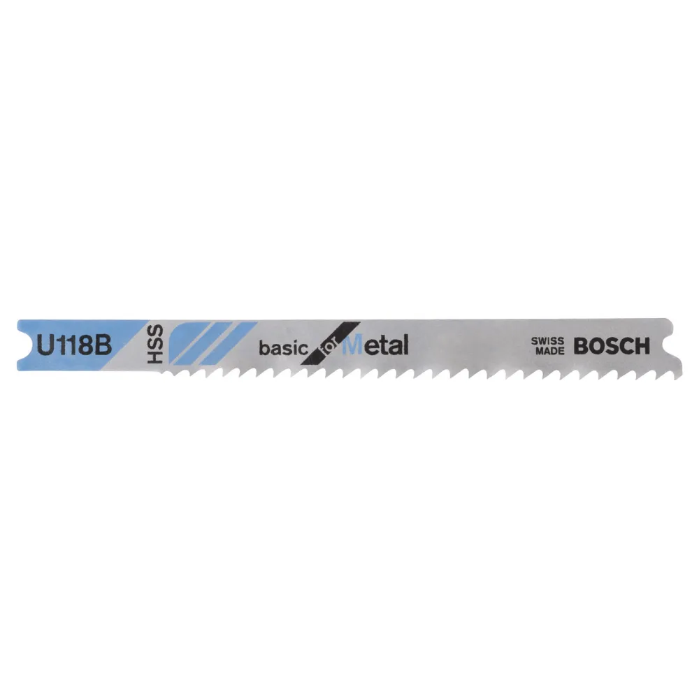 Bosch 3x Stichsägeblatt U 118 B Basic Metal - 2608631771