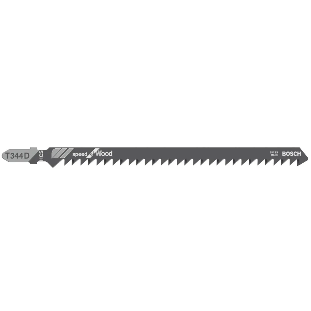 Bosch 5x Stichsägeblatt T 344 D Speed Wood - 2608633A34