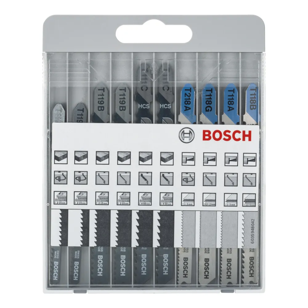Bosch Stichsägeblatt-Set, Basic Wood and Metal, 10tlg. - 2607010630