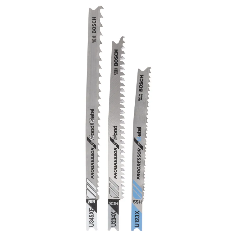 Bosch Stichsägeblatt-Set Progressor Wood and Metal, 3tlg., Universalschaft - 2607010516