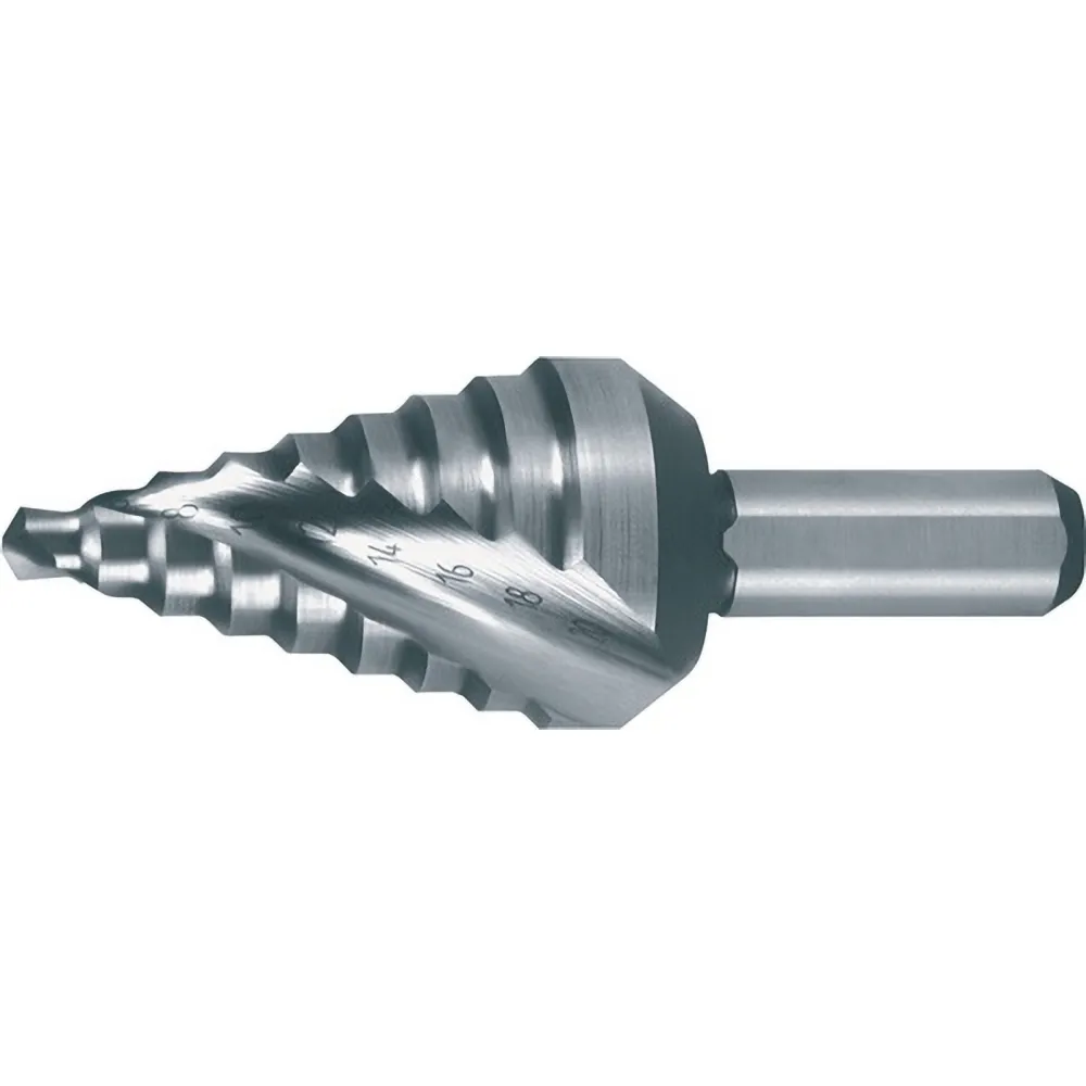 RUKO Stufenbohrer HSS spiralgenutet mit Kreuzanschliff kurz Ø 4 - 20 mm - 101062