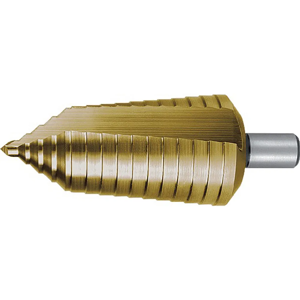RUKO Stufenbohrer HSS-TiN spiralgenutet mit Kreuzanschliff Ø 6 - 40 mm - 101097T