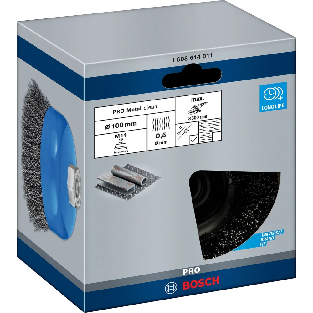 Bosch PRO Metal clean Topfbürste 100 x 0,50 mm Gewinde - 1608614011