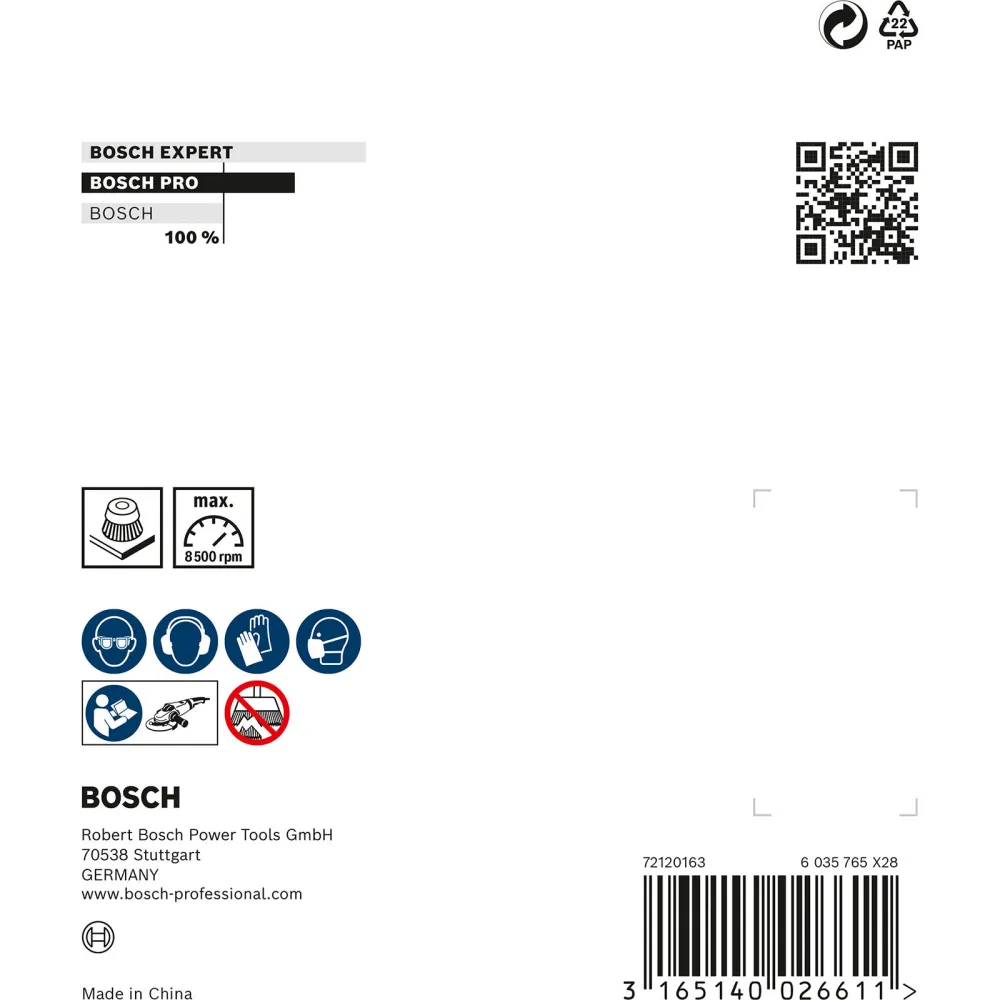 Bosch PRO Metal clean Topfbürste 100 x 0,50 mm Gewinde - 1608614011