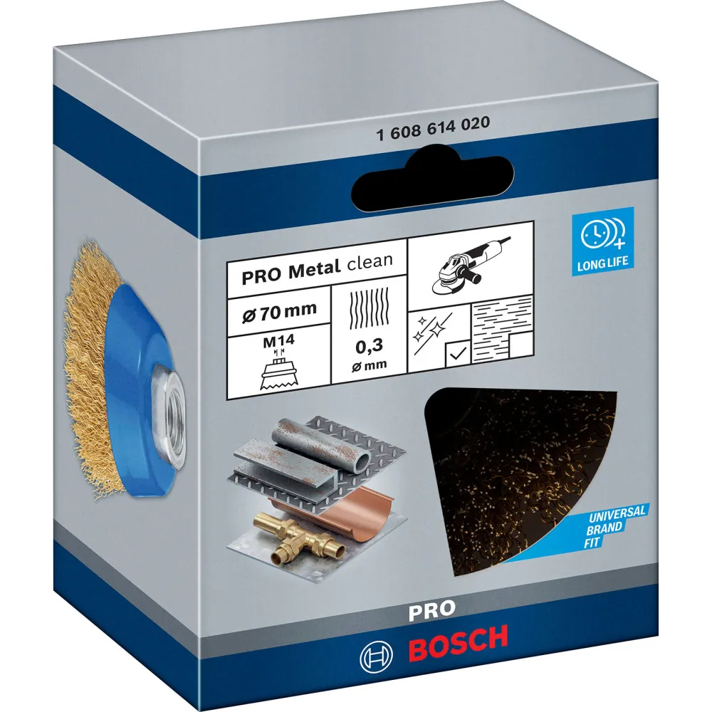 Bosch PRO Metal clean Topfbürste 70 x 0,30 mm Gewinde - 1608614020