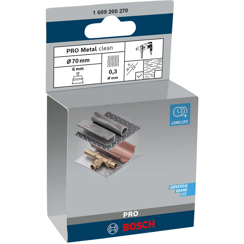 Bosch PRO Metal clean Topfbürste 70 x 0,30 mm gerader Schaft - 1609200270