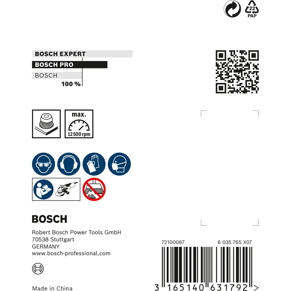 Bosch PRO Metal heavy Topfbürste 75 x 0,35 mm Gewinde - 2608622099