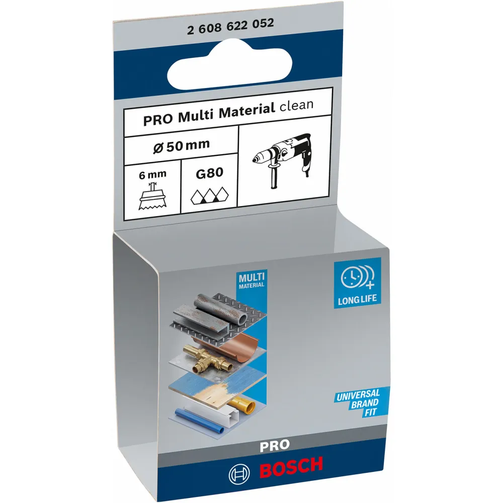 Bosch PRO Multi Material clean Topfbürste 50 x 1 mm gerader Schaft - 2608622052