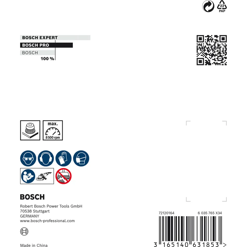 Bosch PRO Stainless Steel heavy Topfbürste 100 x 0,35 mm Gewinde - 2608622105