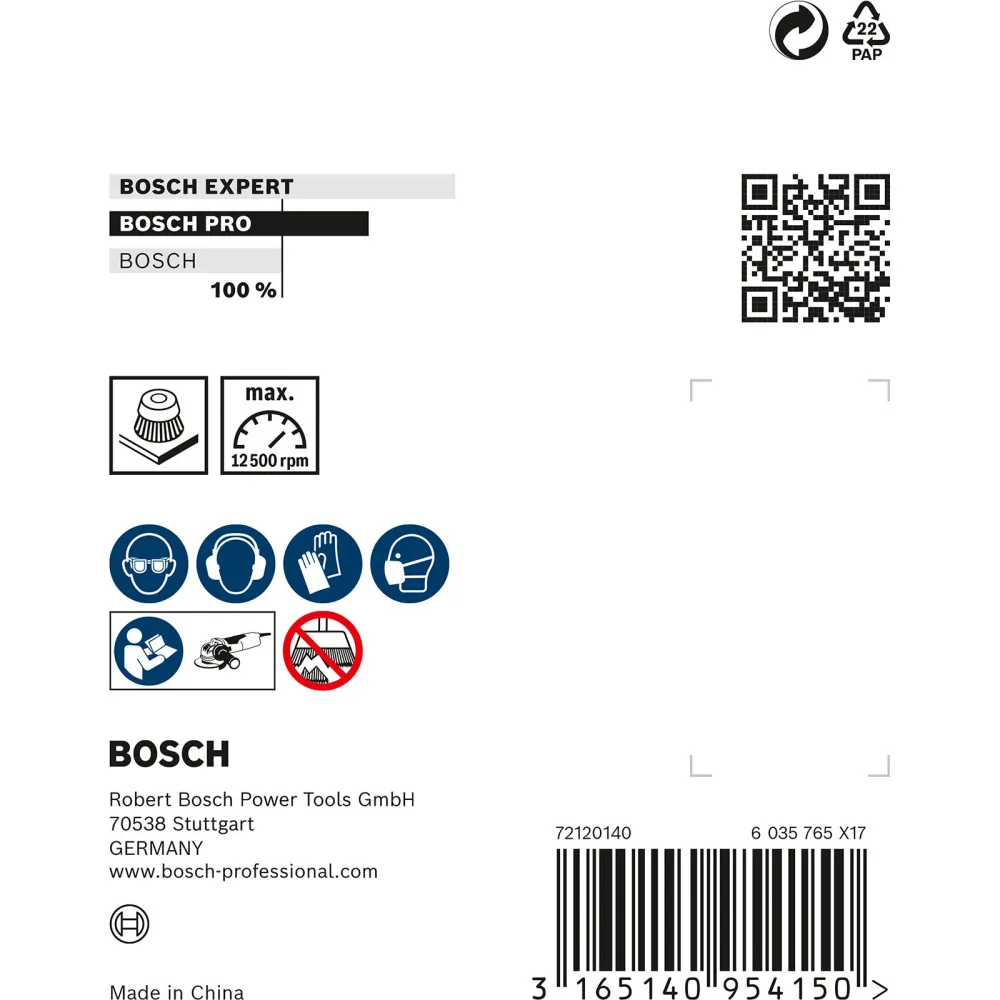 Bosch PRO Stainless Steel heavy X-Lock Topfbürste 75 x 0,50 mm - 2608620729