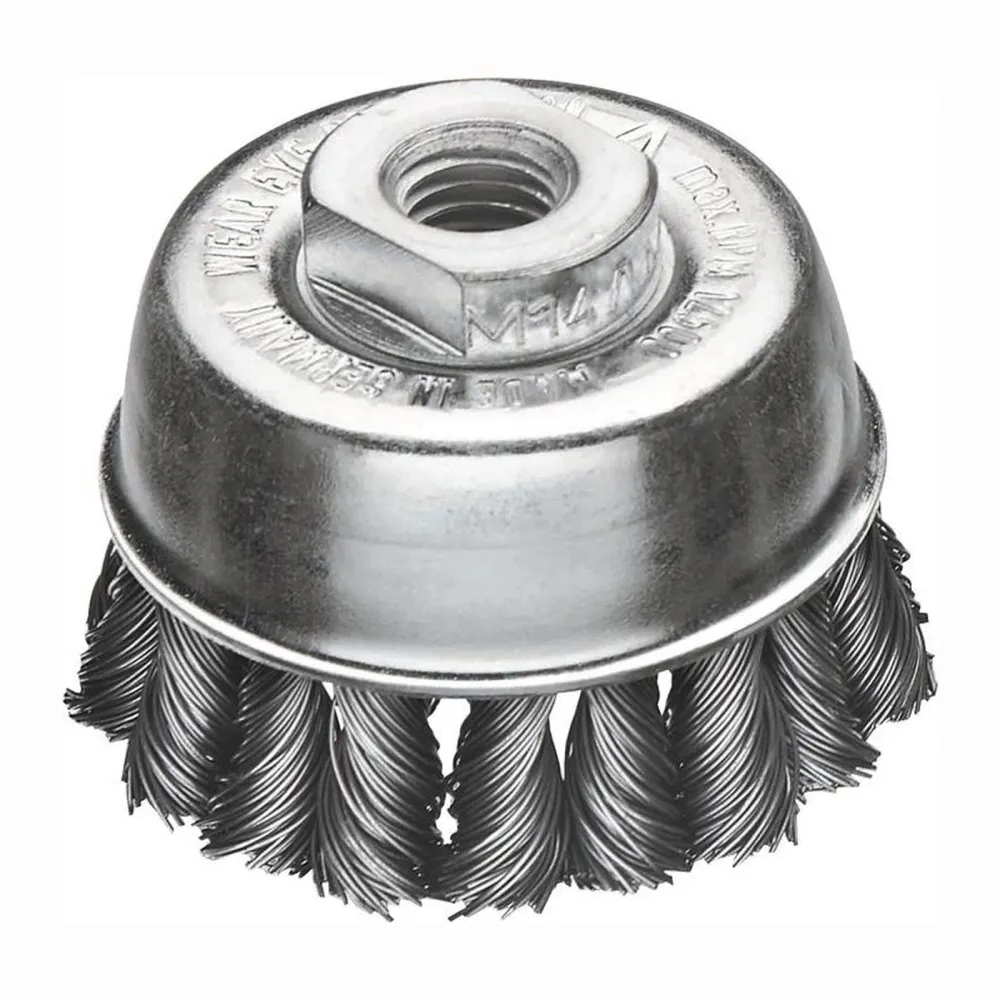 Lessmann Topfbürste Ø 65 mm M14 Drahtstärke 0,5 mm - 482.217.WZ