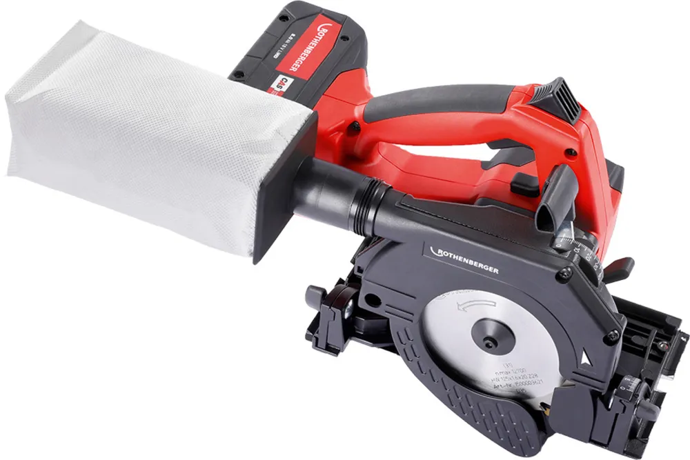 ROTHENBERGER PIPECUT mini mit DURACUT Uni Sägeblatt, 18V/4Ah CAS Akku und Ladegerät, EU - 1000003165