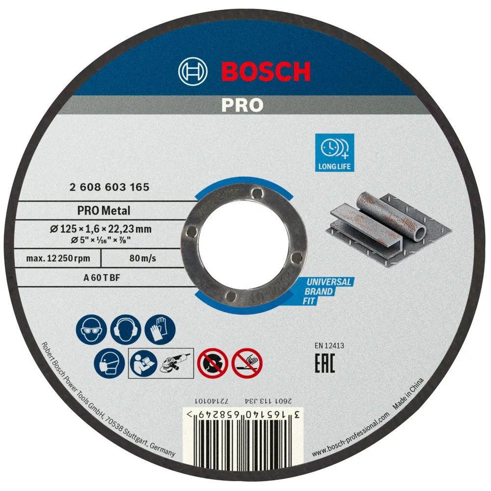 Bosch PRO Metal Trennscheibe 125 x 1,6 x 22,23 mm - 2608603165