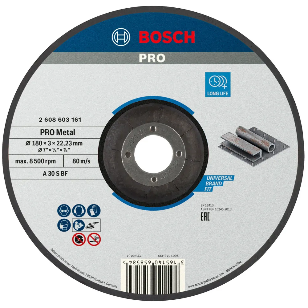 Bosch PRO Metal Trennscheibe 180 x 3 x 22,23 mm - 2608603161